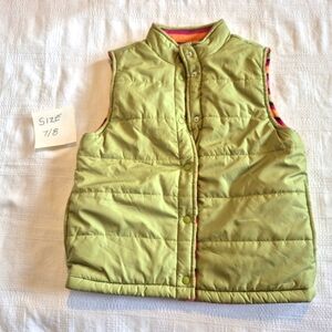 Gymboree girls size 7/8 or Medium Fall Homecoming Outlet vest rev. 2011 EUC
